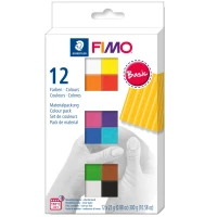 2. Staedtler Fimo Basic Zestaw Masy Termoutwardzalnej Soft Basic 12x25g 053409