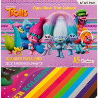 5. Starpak Trolls Zeszyt Papierów Kolorowych A5/10K 358847