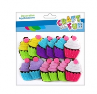 1. Craft With Fun Ozdoba Dekoracyjna samoprzylepne Filcowe Babeczki 463736