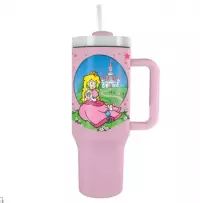 1. Kubek Podróżny ze Słomką Super Mario (Peach) - 1180 ml