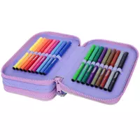 3. CoolPack Jumper 3 Piórnik Trzykomorowy Z Wyposażeniem White Bunny F067833