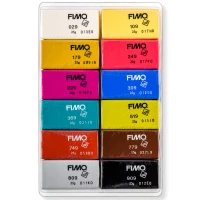 2. Staedtler Fimo Effect Zestaw Masy Termoutwardzalnej Leather 12x25g 053331