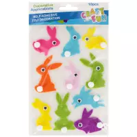 1. Craft With Fun Ozdoba Dekoracyjna Samoprzylepna Filc Królik 554228