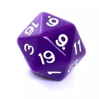7. Komplet kości REBEL RPG - Matowe - Fioletowe