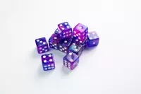 1. Gamegenic: Galaxy Series - D6 Dice Set (16 mm) - Zestaw 12 Kości - Nebula