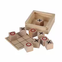 3. Mega Creative Gra Kółko i KrzyżykDrewniane Kostka Wood 552136