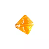 9. Komplet kości REBEL RPG - Mini Kryształowe - Pomarańczowe