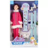 4. Mega Creative Lalka z Nartami 29 cm + Akcesoria 545072