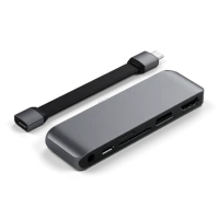 2. Satechi Hub - Hub do Urządzeń Mobilnych USB-C Space Gray