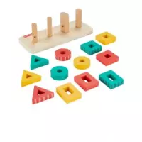 4. Fisher Price Wood Drewniany sorter Kształtów HXV05