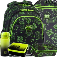 2. CoolPack Zestaw Szkolny Game Night 5el. Plecak Jerry F029711 + Piórnik F062711 + Worek F070711