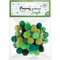 1. Interdruk Pompony Do Dekoracji 35szt. Jungle 337214