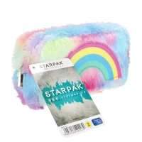 3. Starpak Piórnik Saszetka Pluszowy Tęcza 447228