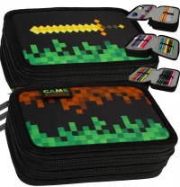 1. Starpak Piórnik Trzykomorowy z Wyposażeniem Pixel Game 485644