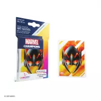 2. Gamegenic: Marvel Champions Art Sleeves 66x91 mm - Koszulki na Karty - Wasp 50+1 szt.
