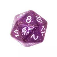 8. Komplet kości REBEL RPG - Akrylowe - Jednorożce