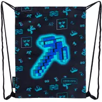 1. AstraBag Worek Szkolny Na Sznurkach AD1 Dark Pixel 507025007