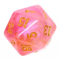 2. Komplet kości REBEL RPG - Akrylowe - Wróżkowy pyłek