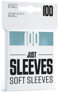 1. Gamegenic: Just Sleeves - Soft Sleeves (67 x 94 mm) - Koszulki na Karty - 100 sztuk Clear