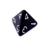 6. Komplet kości REBEL RPG - Matowe - Czarne