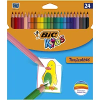 2. Bic Kredki Heksagonalne Tropicolors 24 Kolory 022510