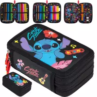 2. St.Majewski Piórnik Potrójny z Wyposażeniem Stitch Black Aloha 679889