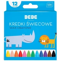 1. Interdruk Kredki Świecowe BEBE Kids 12 kolorów 326683