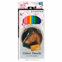 4. STARPAK Kredki Ołówkowe 12 Kolorów Horses 297000