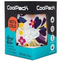 2. CoolPack Kubek Termiczny Metalowy 350ml Flower Me Z22740