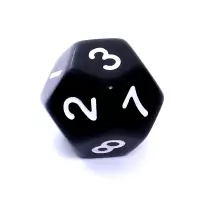 5. Komplet kości REBEL RPG - Matowe - Czarne