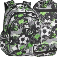 1. CoolPack Zestaw Szkolny Let's Gol 3el. Plecak Jerry F029674 + Piórnik F062674 + Worek F070674