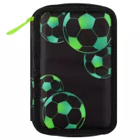 8. Starpak Piórnik Trzykomorowy z Wyposażeniem Football Green 553119