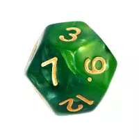 7. Komplet kości REBEL RPG - Dwukolorowe - Miętowo-zielone