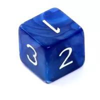 5. Komplet kości REBEL RPG - Perłowe - Ciemnoniebieskie