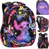 6. CoolPack Jerry Zestaw Szkolny Stitch 3el Plecak Black F029886 + Piórnik F067886 + Worek F054886