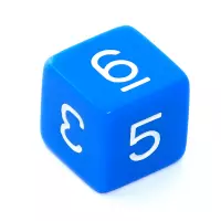 8. Komplet kości REBEL RPG - Matowe - Niebieskie
