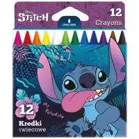 2. Coolpack Kredki Świecowe Stitch 12 Kolorów 54809PTR