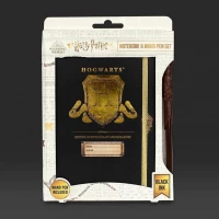 4. Zestaw Prezentowy Harry Potter: Notatnik + Różdżka (długopis) - Tarcza Hogwartu