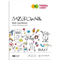 1. Happy Color Blok Rysunkowy Bazgrownik A4 100 Kartek 80g 013850