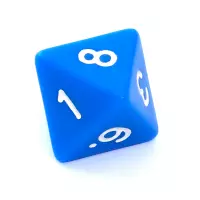 7. Komplet kości REBEL RPG - Matowe - Niebieskie