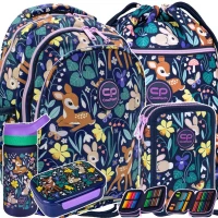 1. CoolPack Zestaw Szkolny Oh My Deer 5el. Plecak Jerry F029664 + Worek F070664 + Piórnik F066664