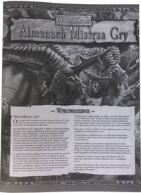 1. Warhammer FRP - Almanach Mistrza Gry