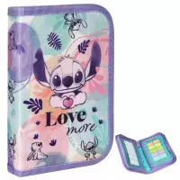 1. Coolpack Clipper Piórnik Dwuklapkowy Bez Wyposażenia Stitch Pastel F076885