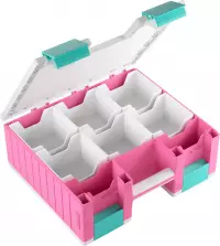 15. Gamegenic: Game Castle - Walizka z Pudełkami - Pink/White/Teal