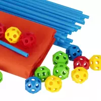 5. Mega Creative Klocki Konstrukcyjne Słomki/Kule 88 ele 545060