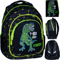 10. AstraBag Plecak Szkolny AB330 T-Rex Neon 502023064