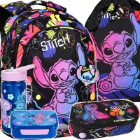 1. CoolPack Jerry Stitch Black Zestaw 5el Plecak F029886 + Piórnik F062886 + Worek F054886