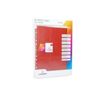 1. Gamegenic: 18-Pocket Pages Sideloading - Koszulki do Segregatora - Red (10 szt)