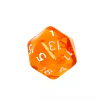 5. Komplet kości REBEL RPG - Mini Kryształowe - Pomarańczowe