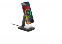 2. Mophie Snap+ charging stand pad - stojąca ładowarka bezprzewodowa do dwóch urządzeń kompatybilna z MagSafe 15W (black)